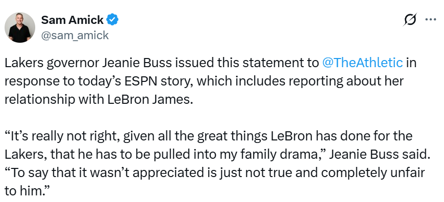 注册入口-珍妮回应ESPN爆料：湖人不感激詹姆斯付出绝非事实 对他极度不公